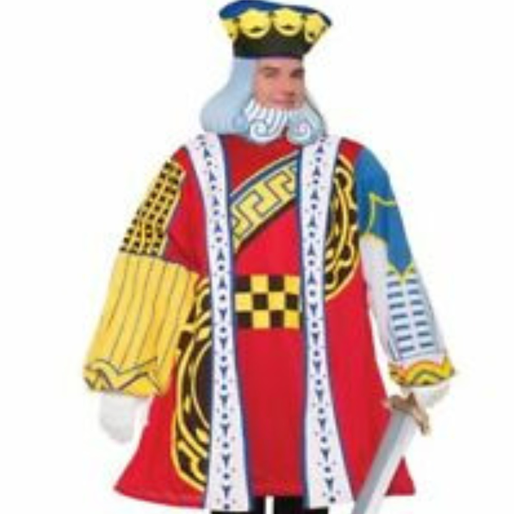 King of Cards Adult Costume, runs large